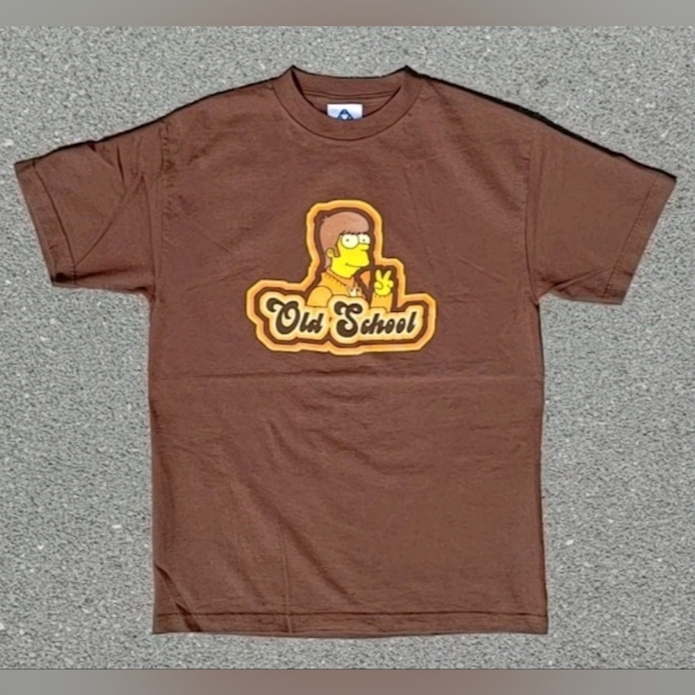 Vtg 2000s Simpsons Old School Print AAA T-Shirt Size (M)